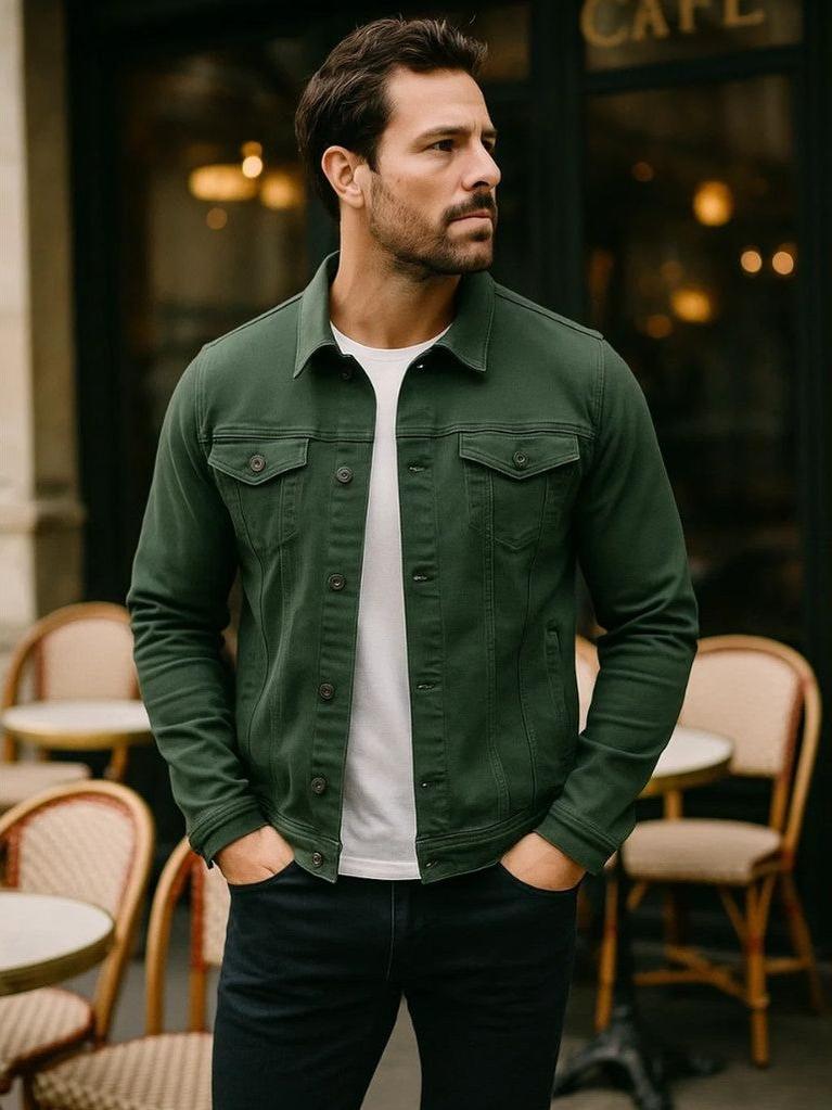 Ynze | Groene casual jas
