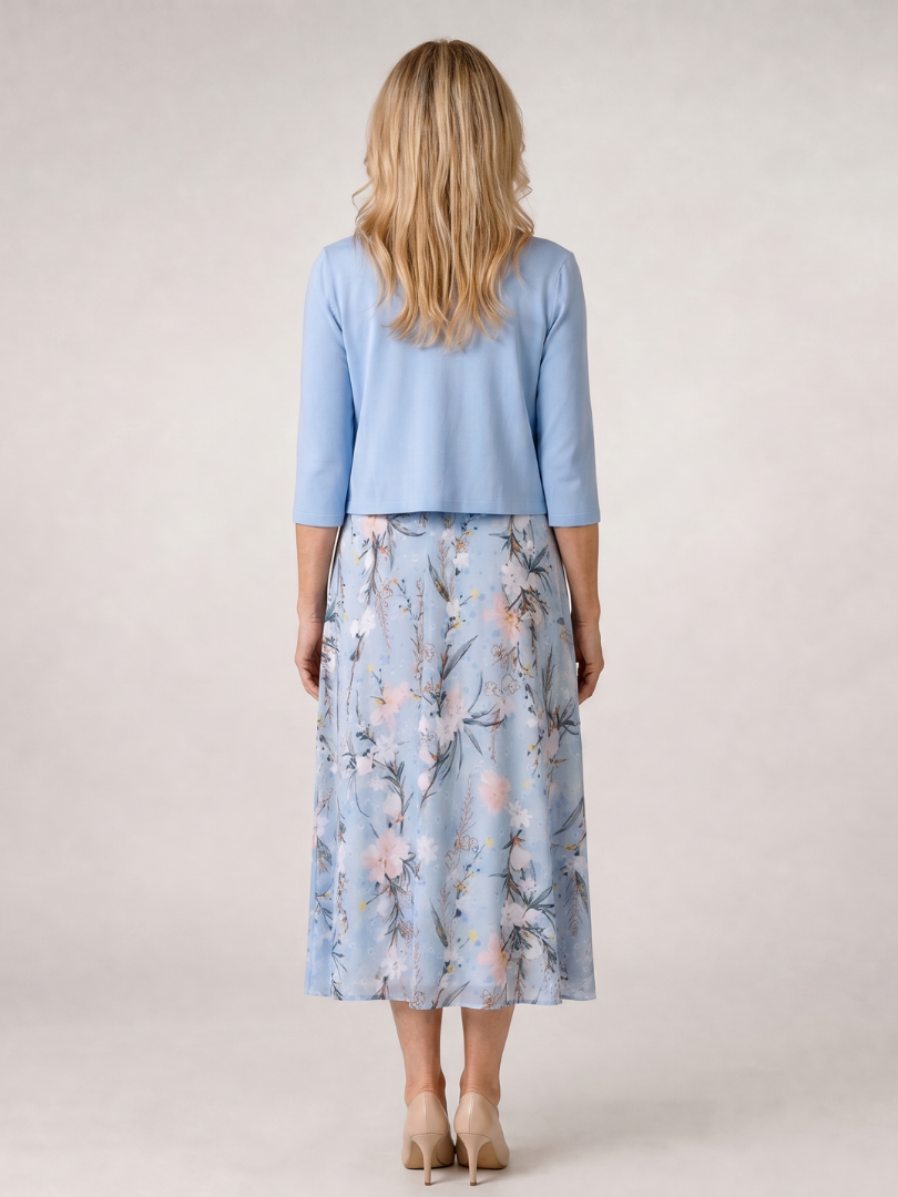 Hetty | Midi-jurk met bijpassende bolero