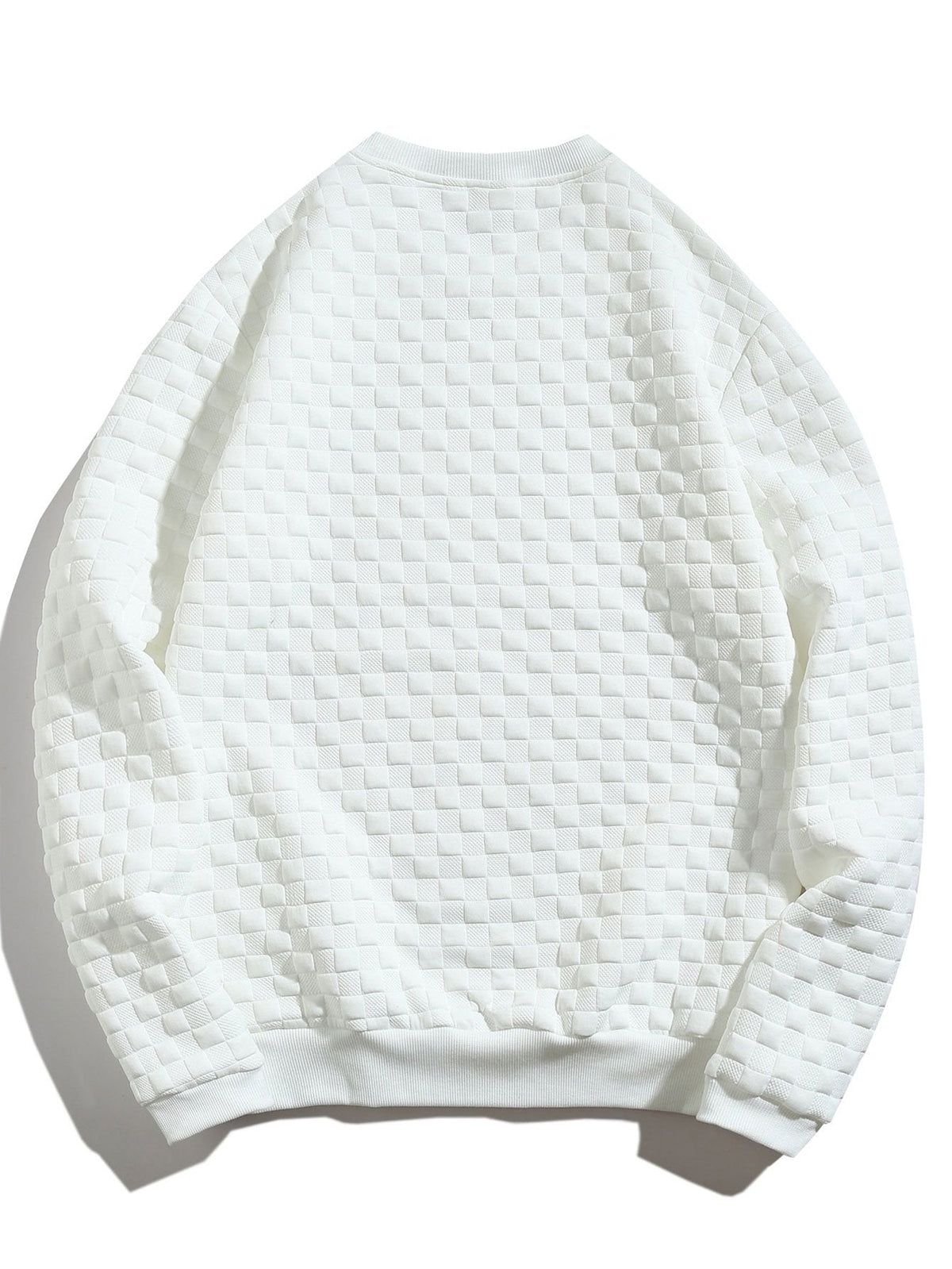 Hidde | Sweater met schaakbordjacquard