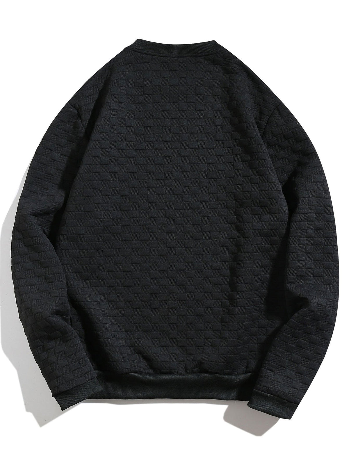 Hidde | Sweater met schaakbordjacquard
