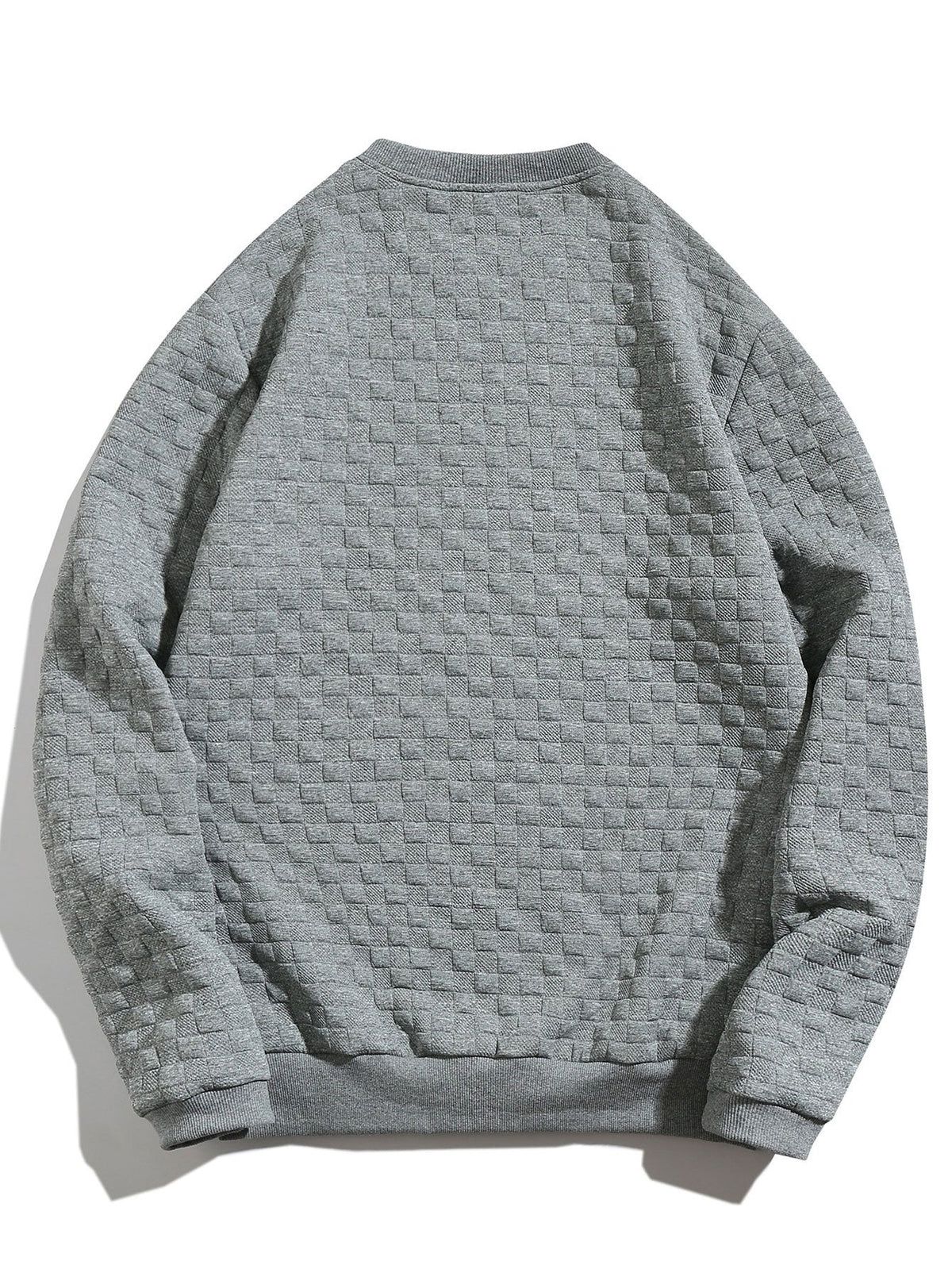 Hidde | Sweater met schaakbordjacquard