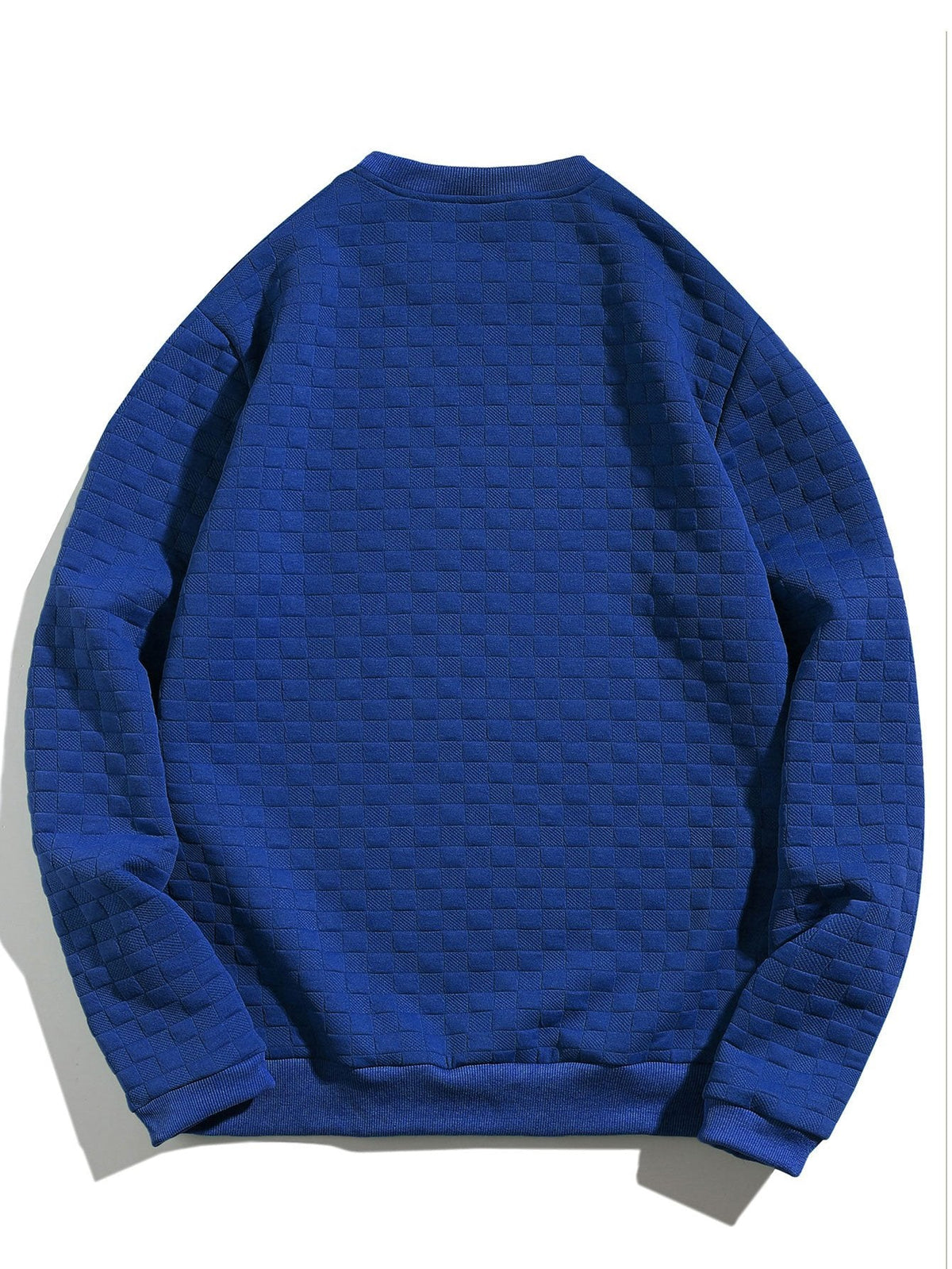 Hidde | Sweater met schaakbordjacquard