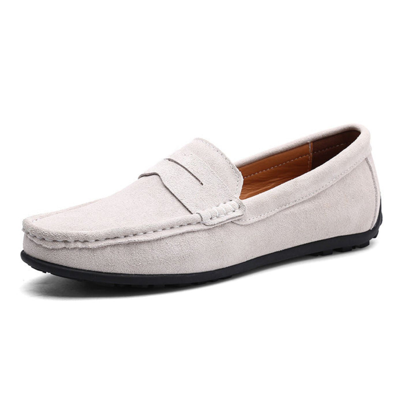 Hiddo | Zachte blauwe suède loafers