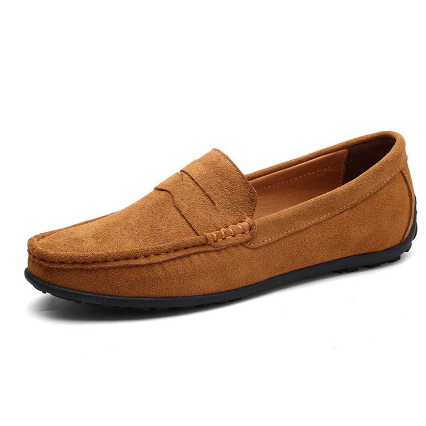 Hiddo | Zachte blauwe suède loafers