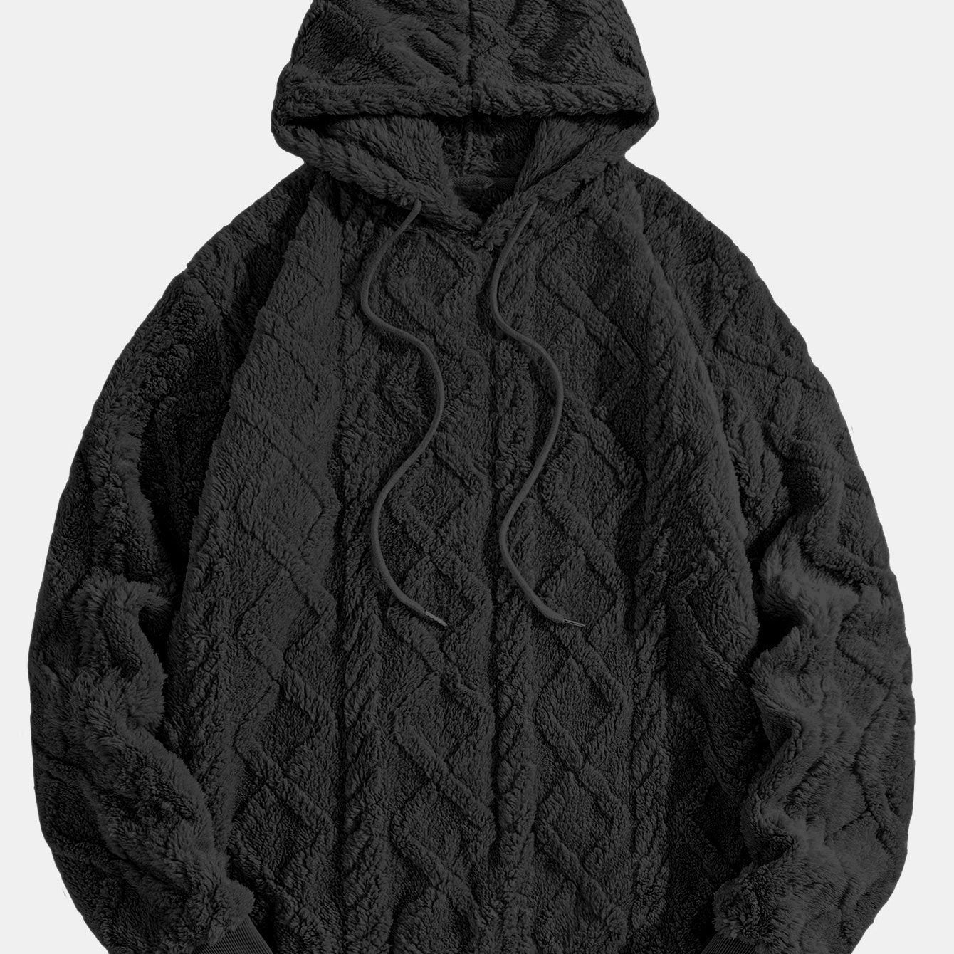Ids | Hoodie van teddyfleece met geometrisch jacquarddessin