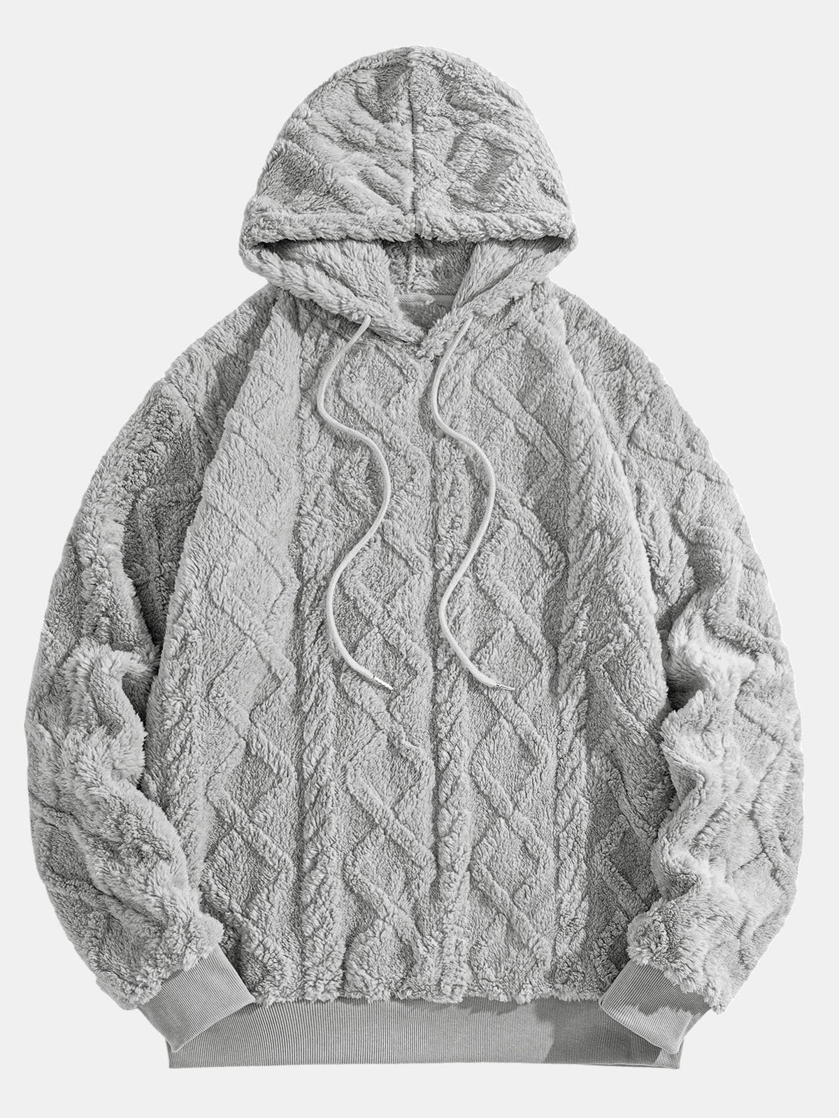 Ids | Hoodie van teddyfleece met geometrisch jacquarddessin