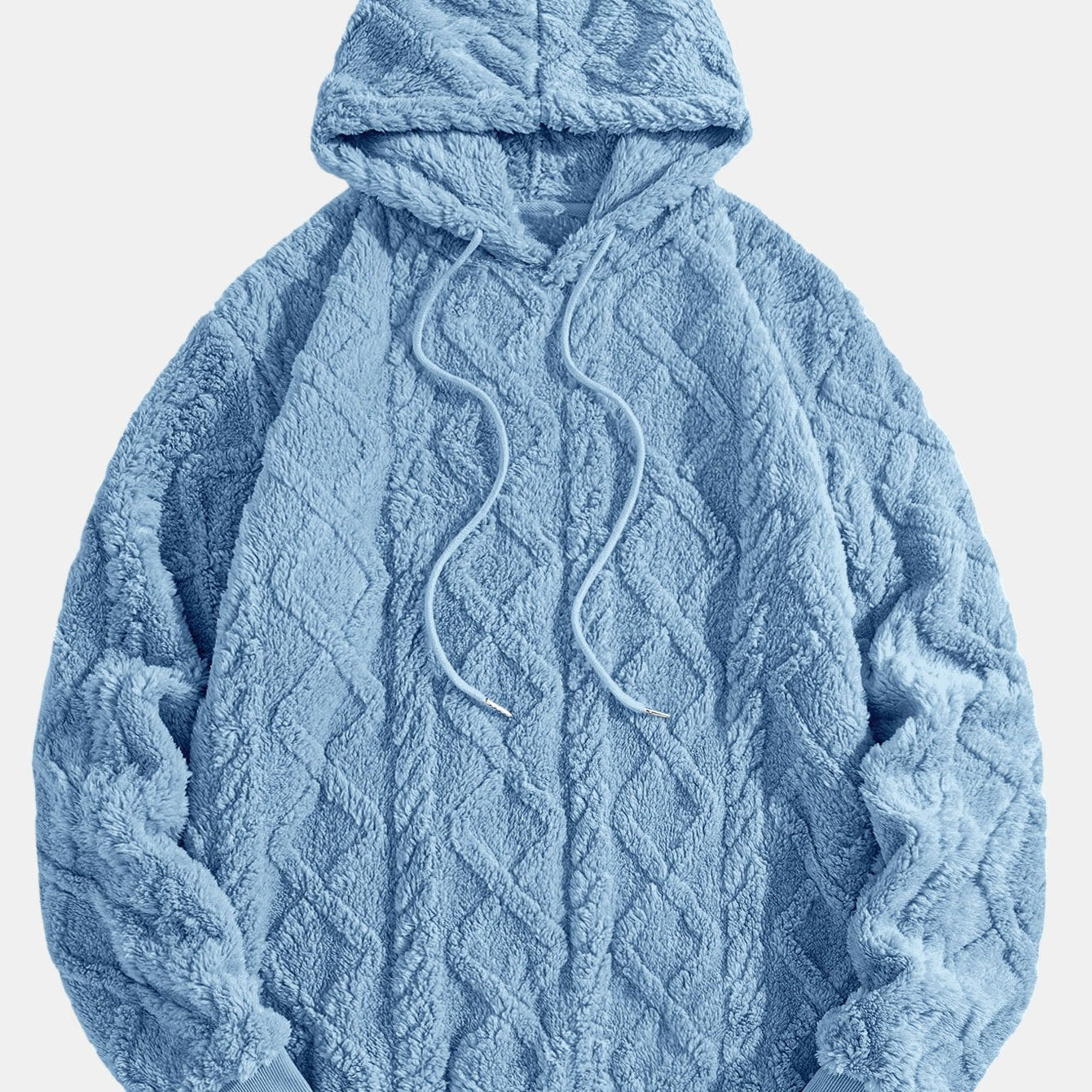 Ids | Hoodie van teddyfleece met geometrisch jacquarddessin