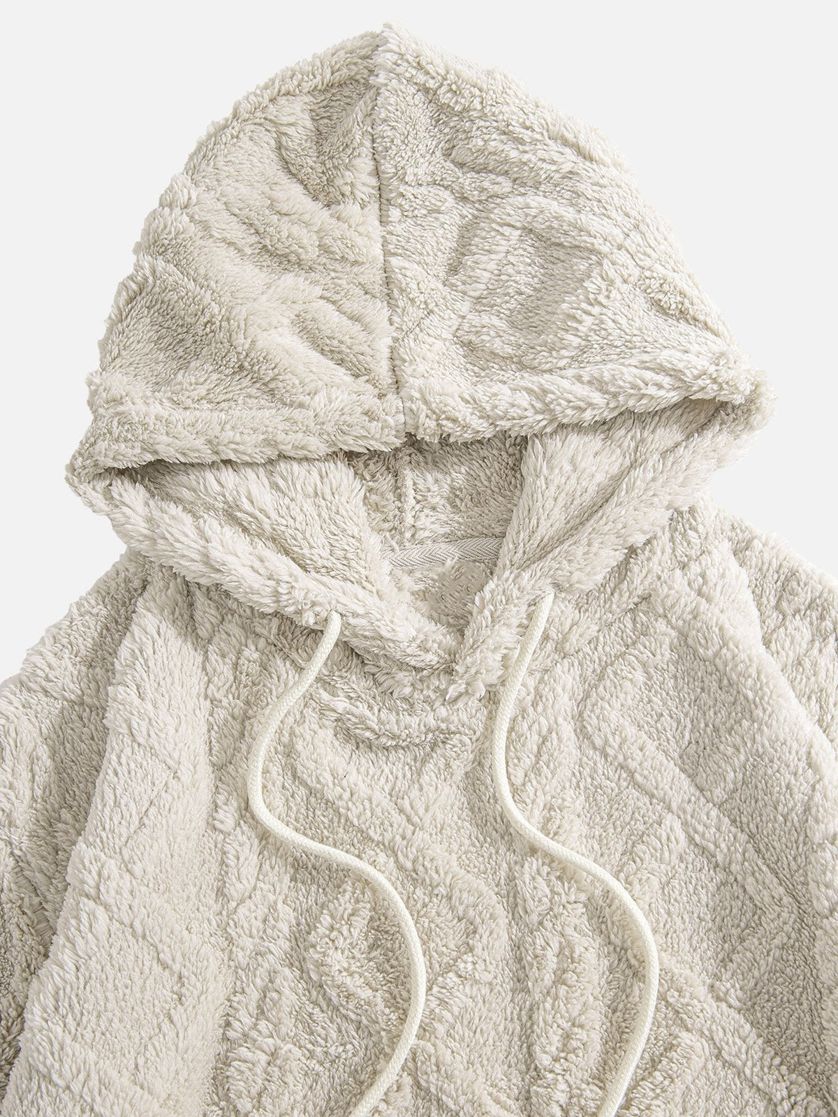Ids | Hoodie van teddyfleece met geometrisch jacquarddessin