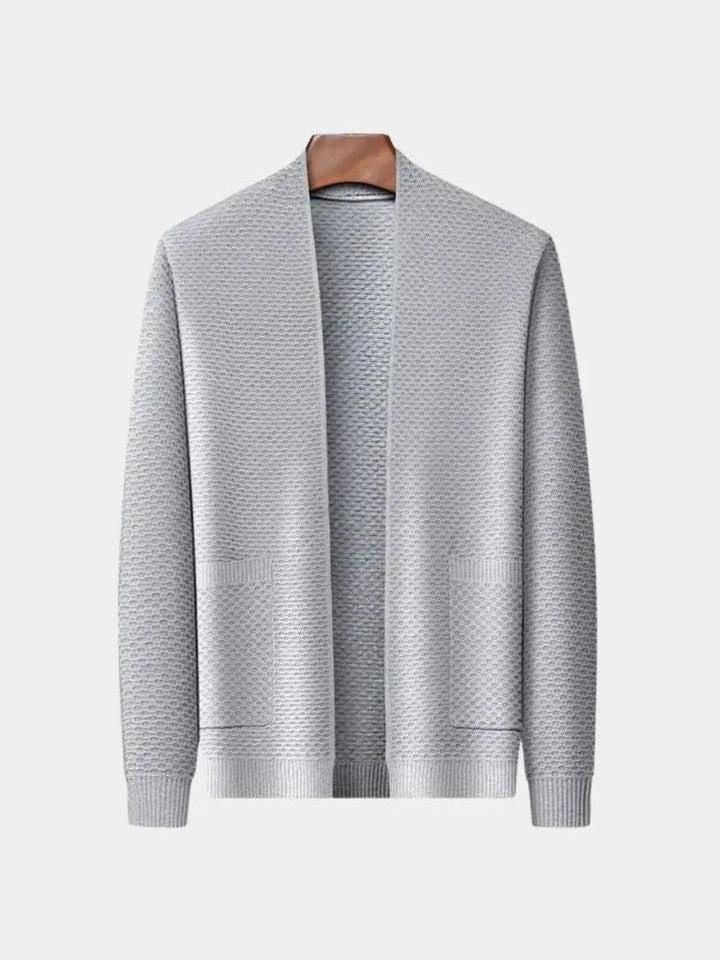 Ubbo | Camelkleurig open gebreid vest