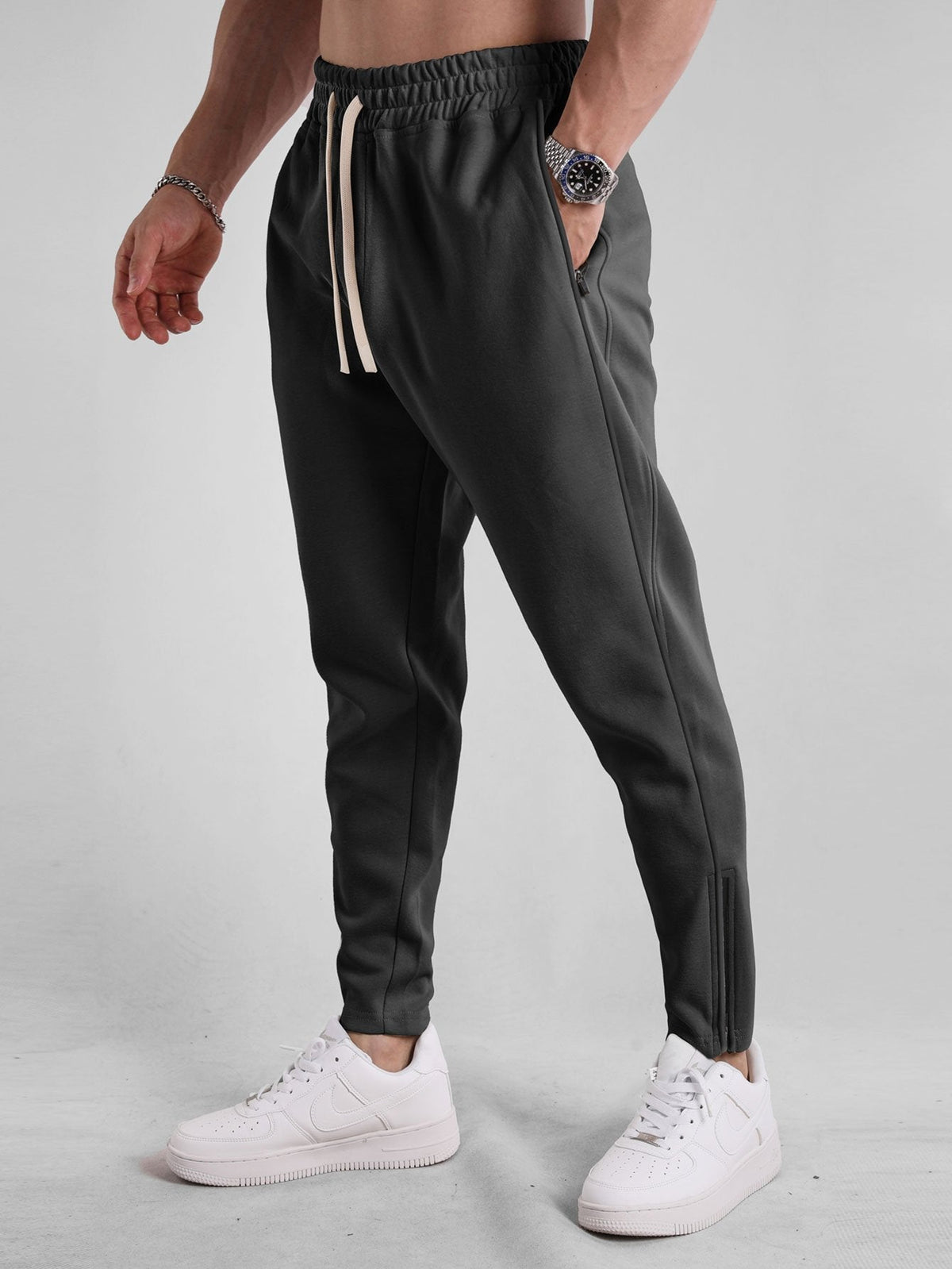 Jan | Joggingbroek met ritssluitingzoom