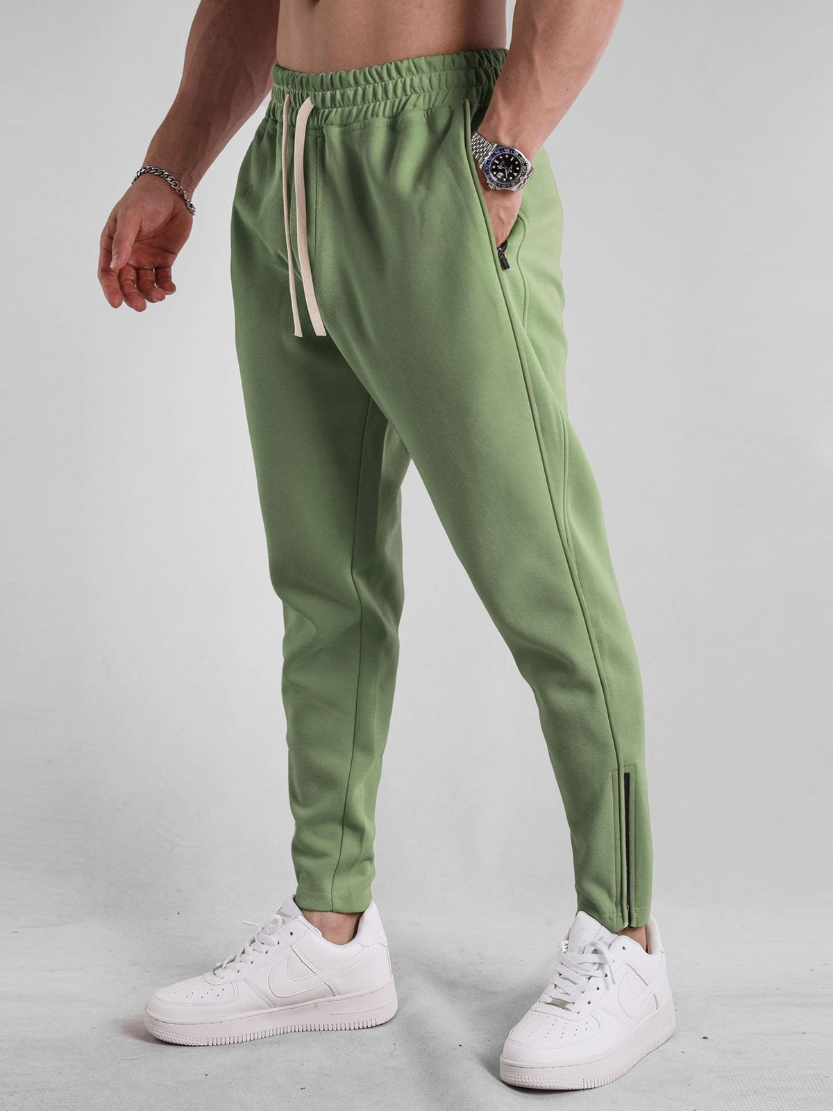 Jan | Joggingbroek met ritssluitingzoom