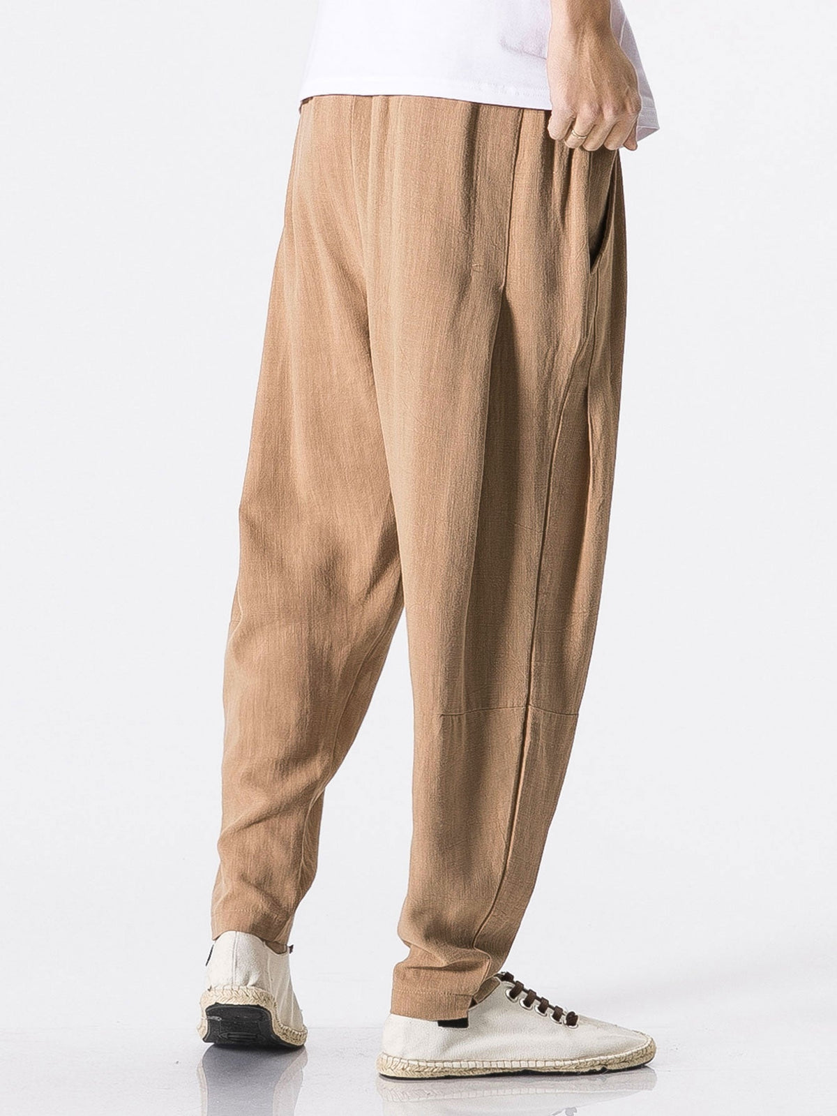 Jasper | Linnen harem broek met riem