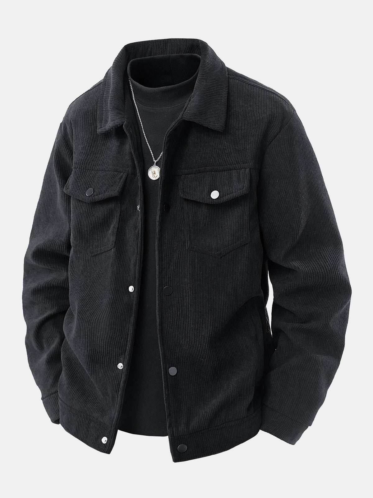 Jur | Corduroy jack met opgezette zakken