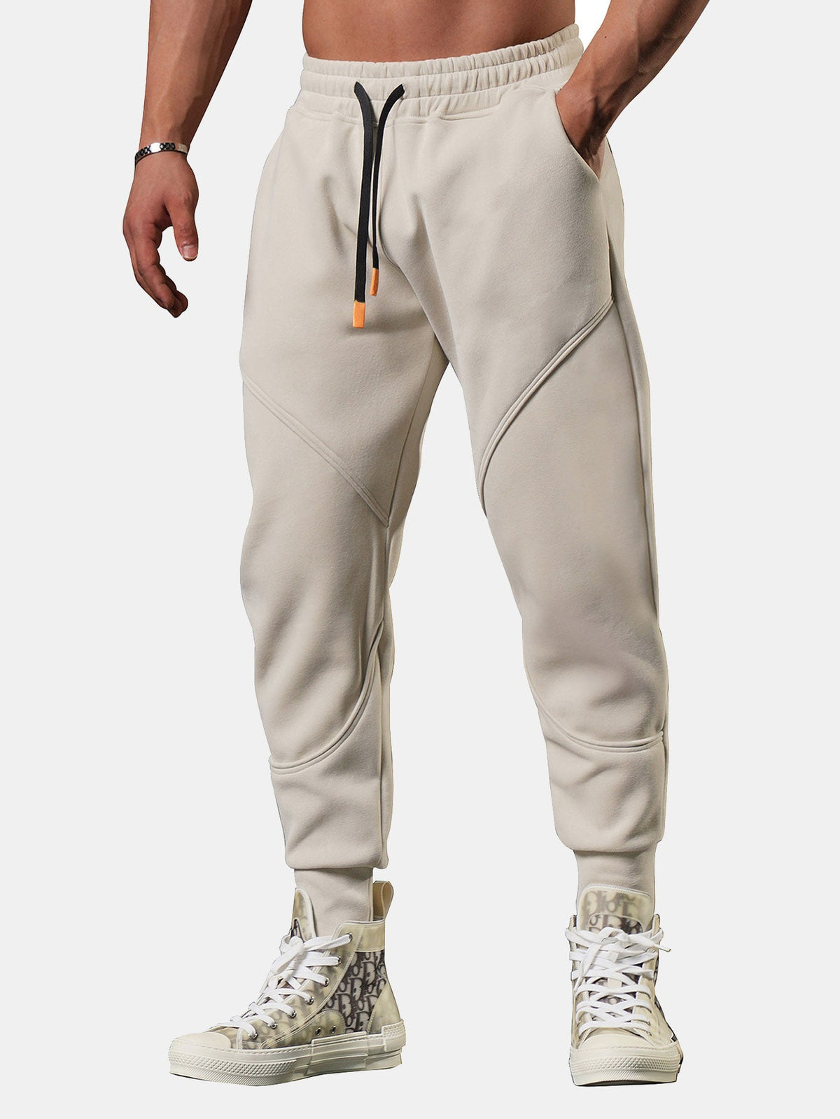 Kai | Cropped joggingbroek met split