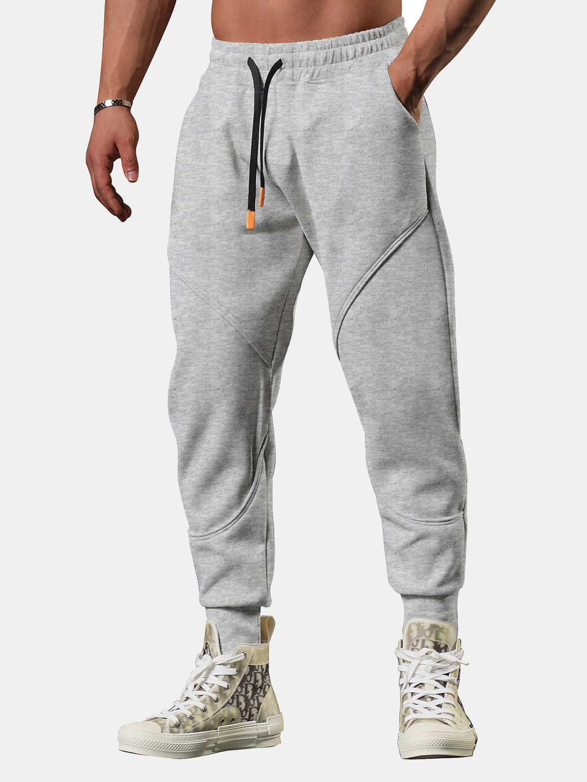 Kai | Cropped joggingbroek met split