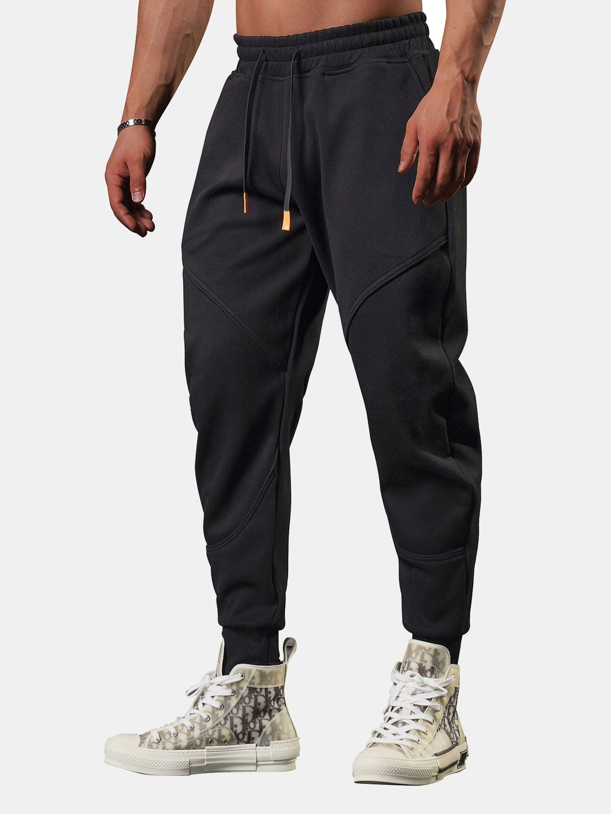 Kai | Cropped joggingbroek met split