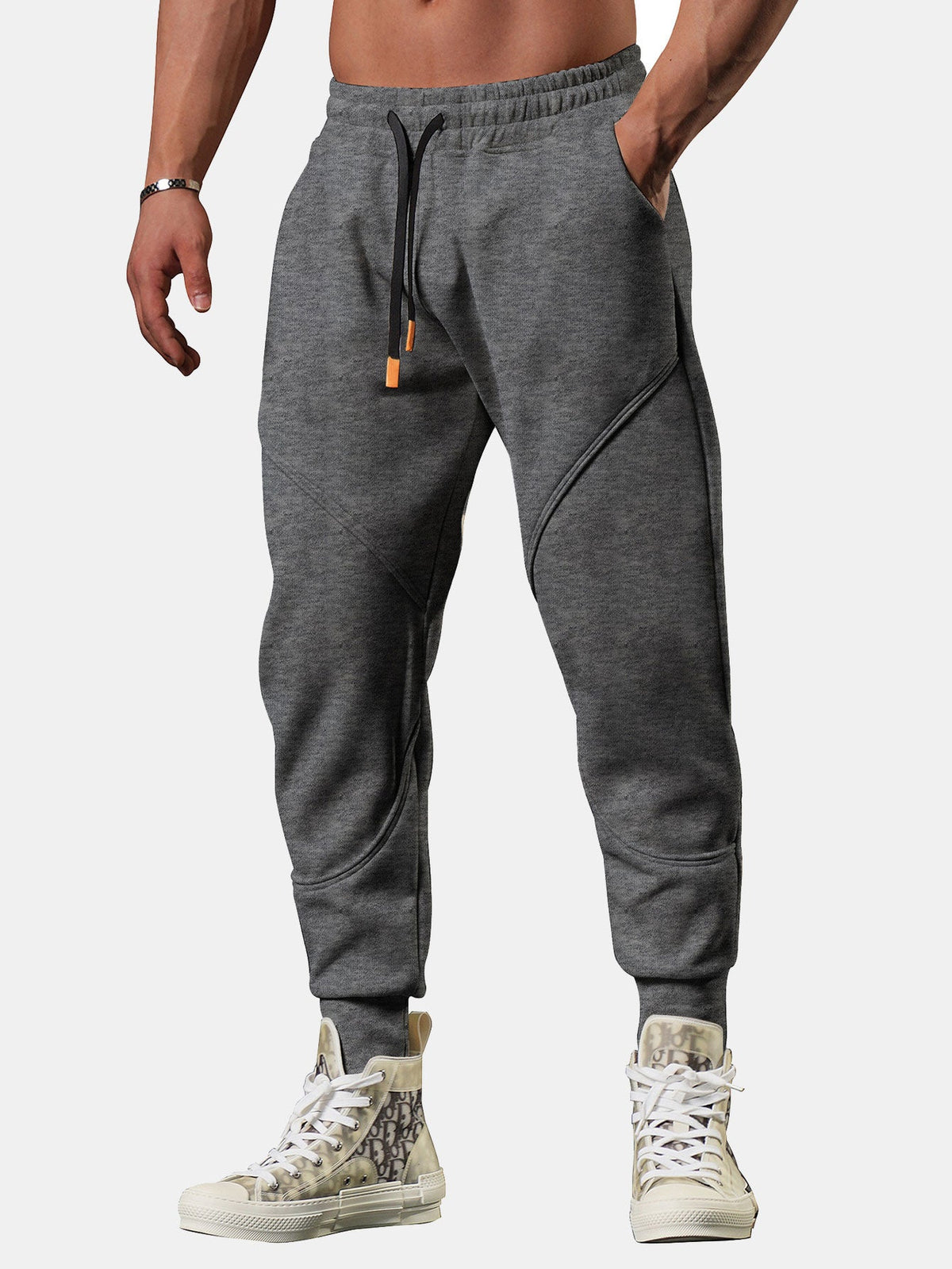 Kai | Cropped joggingbroek met split