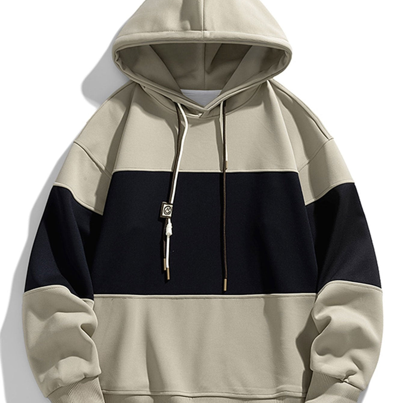 Kaj | Hoodie met kleurvlakken en relaxte pasvorm