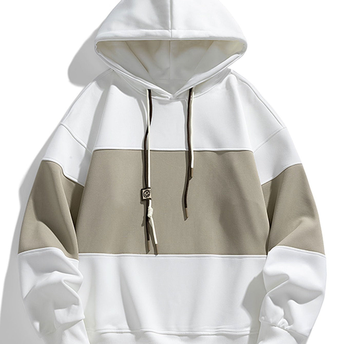 Kaj | Hoodie met kleurvlakken en relaxte pasvorm