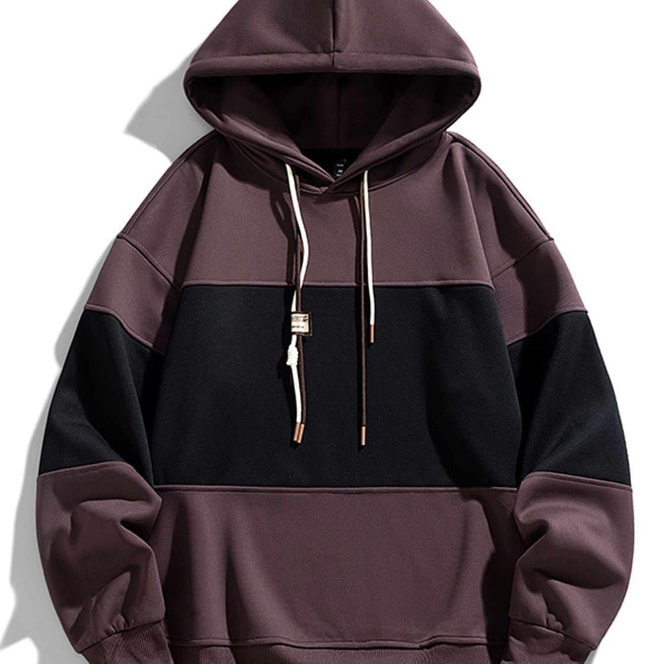 Kaj | Hoodie met kleurvlakken en relaxte pasvorm