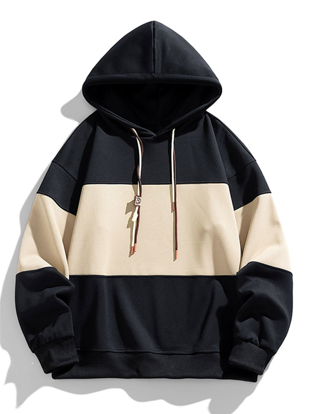 Kaj | Hoodie met kleurvlakken en relaxte pasvorm