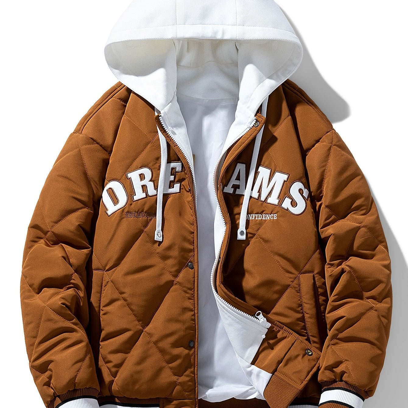 Kees | 2-in-1 gewatteerd baseball jack met capuchon
