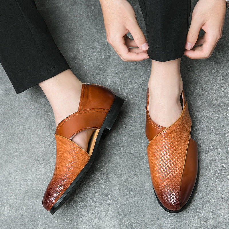 Klaasjan | Leren loafers met vintage look