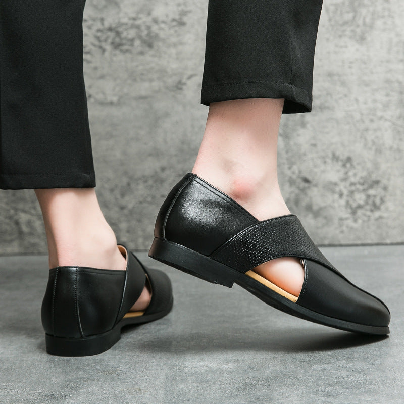 Klaasjan | Leren loafers met vintage look