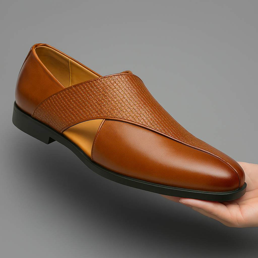 Klaasjan | Leren loafers met vintage look