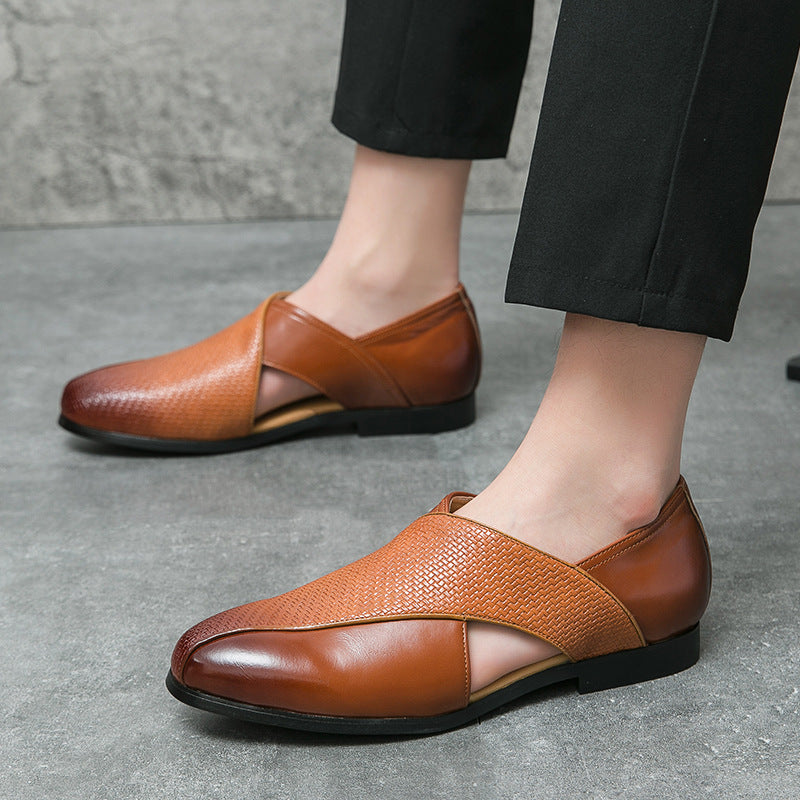 Klaasjan | Leren loafers met vintage look