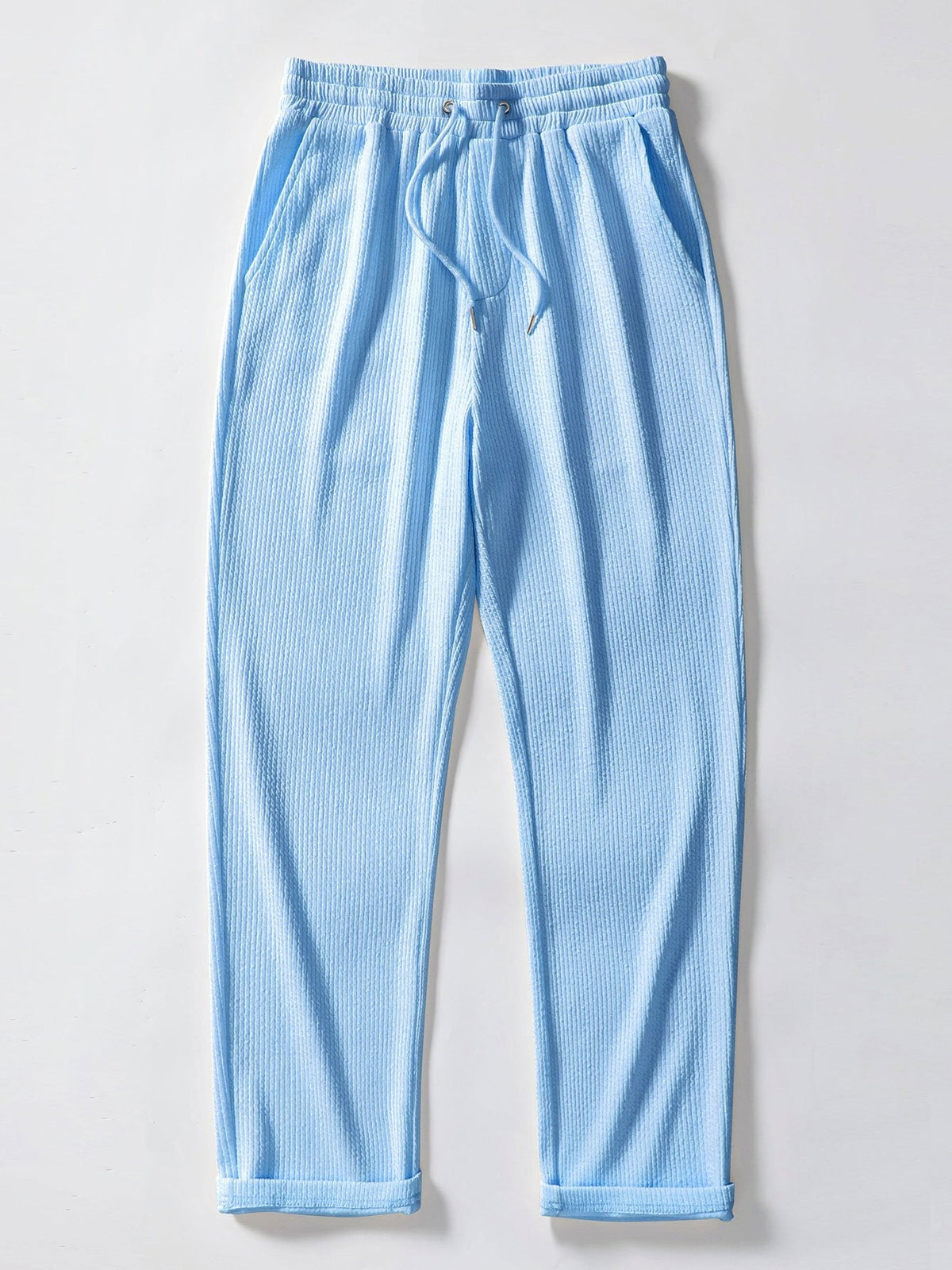 Koen | Geribbelde broek straight leg
