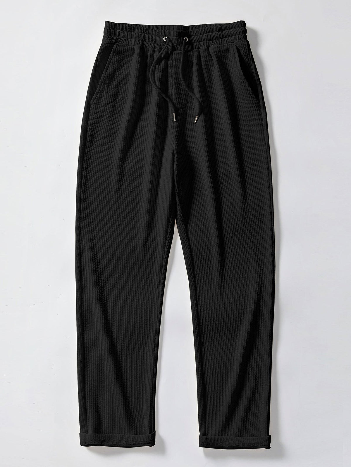 Koen | Geribbelde broek straight leg