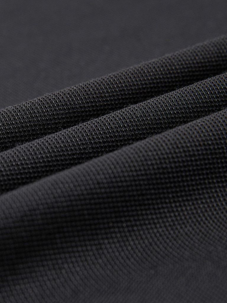 Koos | Zwarte polo met contrastbies
