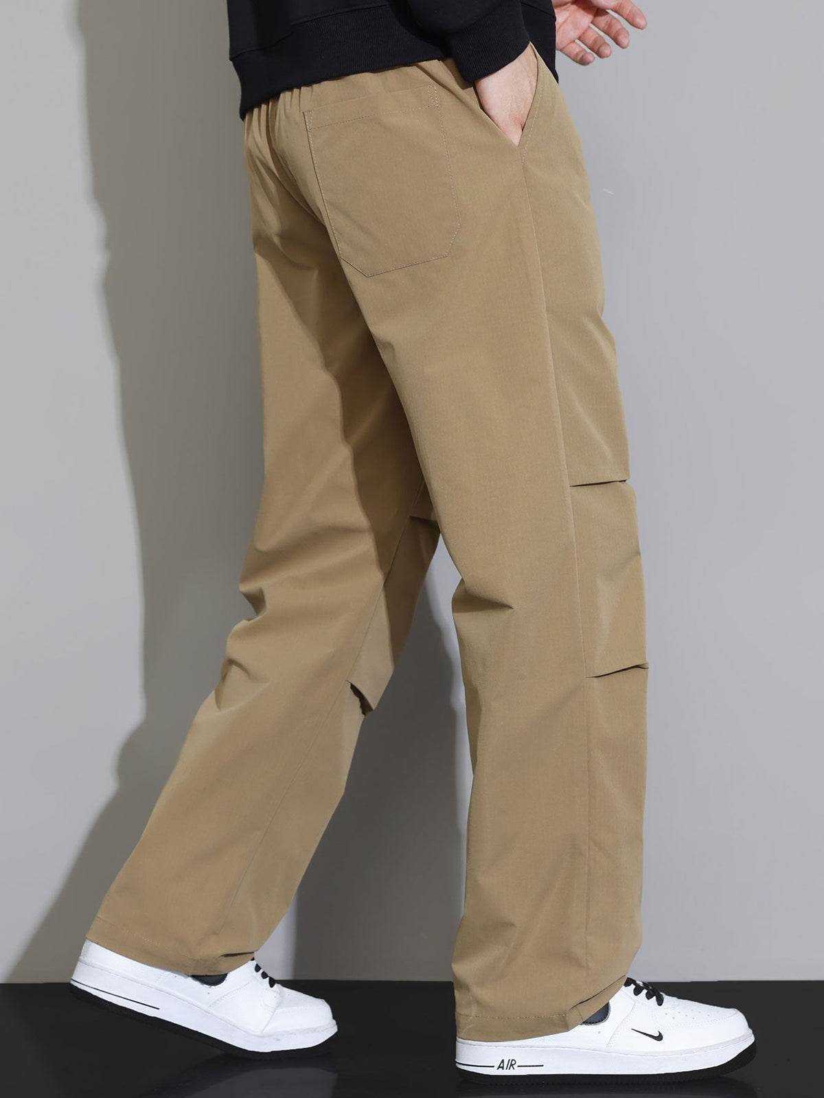 Liam | Pantalon straight leg met trekkoord