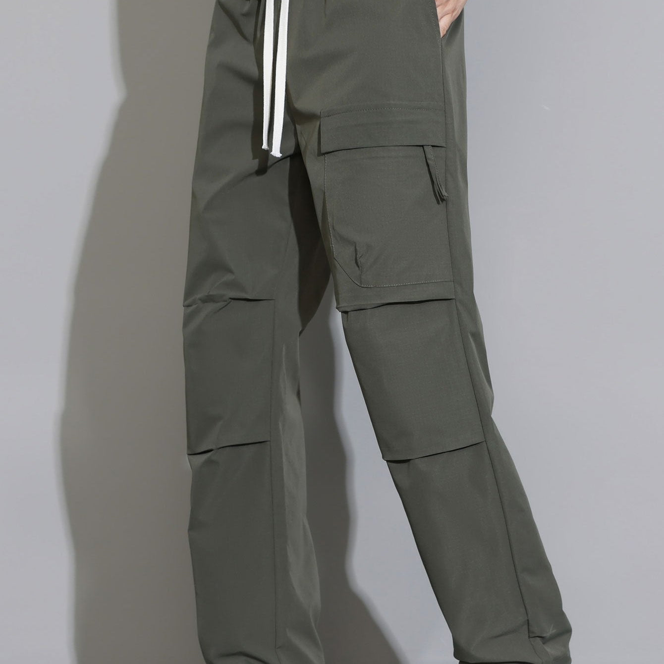 Liam | Pantalon straight leg met trekkoord