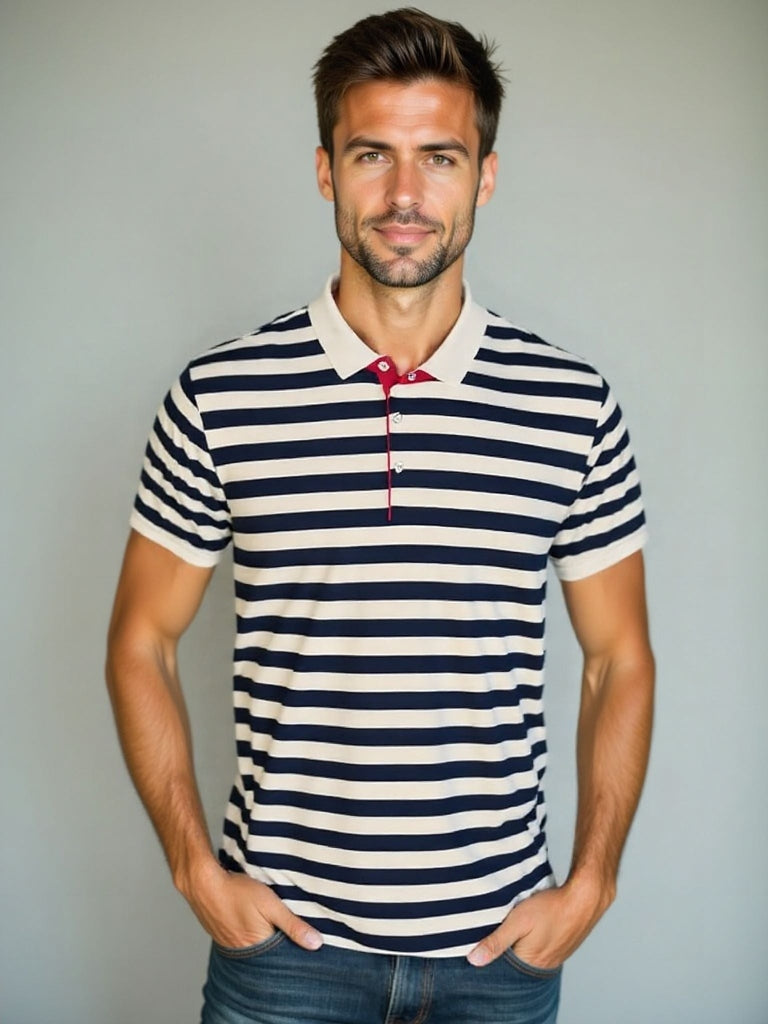Lourens | Gestreepte zomerpolo