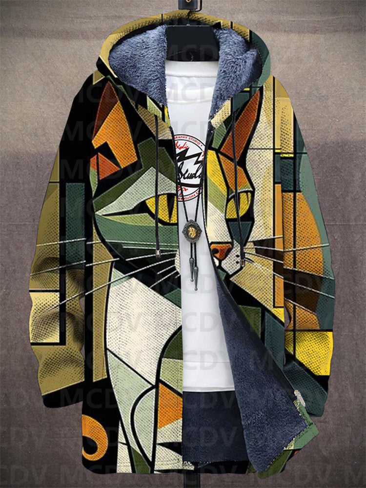 Els | Kunstzinnige capuchoncardigan met warme voering