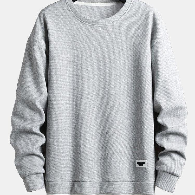 Lucas | Dubbellaagse sweater met wafelstructuur