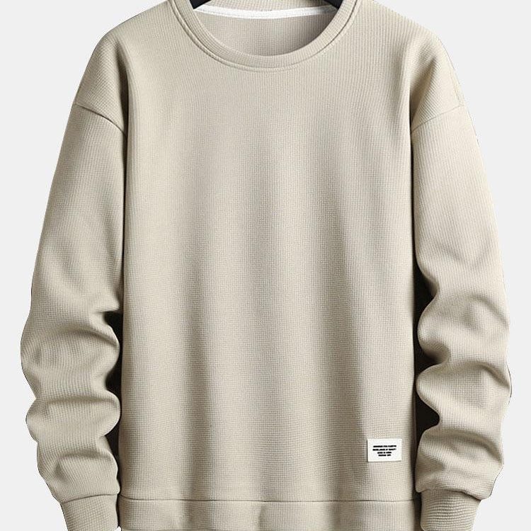 Lucas | Dubbellaagse sweater met wafelstructuur