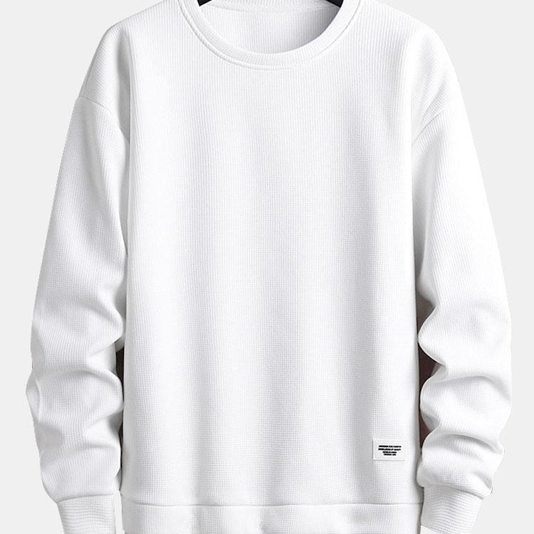 Lucas | Dubbellaagse sweater met wafelstructuur