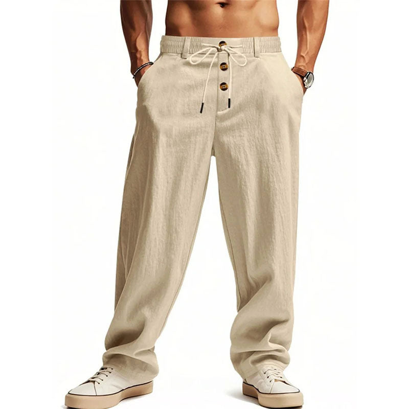 George | Losse broek met knoopsluiting