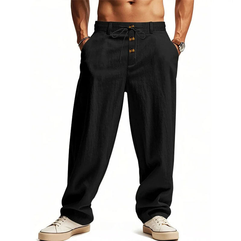 George | Losse broek met knoopsluiting