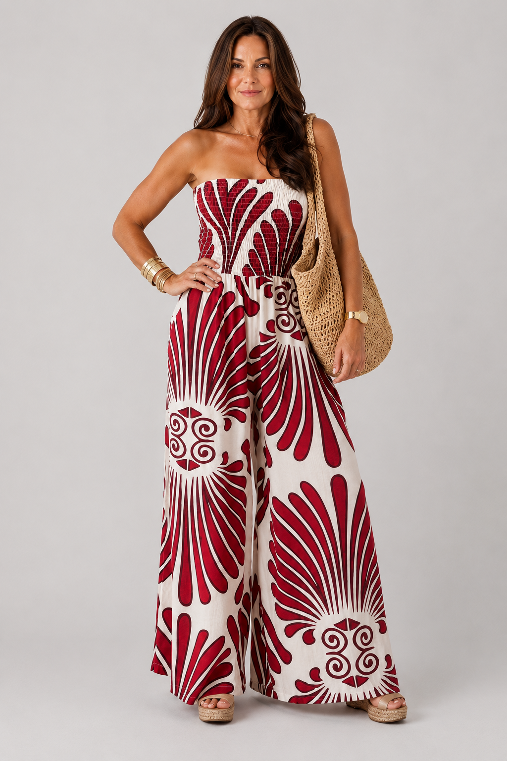 Marga | Jumpsuit met wijde pijpen