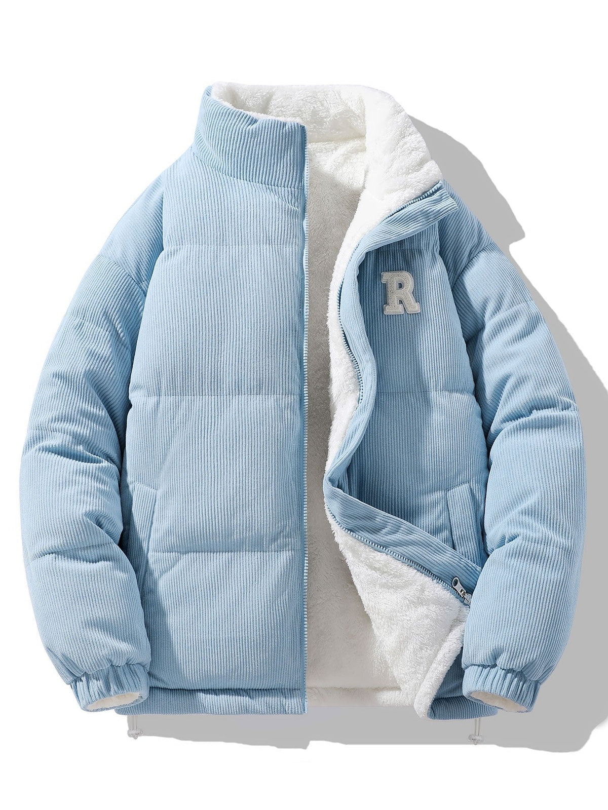 Martijn | Omkeerbare teddy corduroy jas