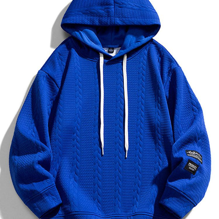 Melle | Hoodie met jacquarddessin en tarwemotief