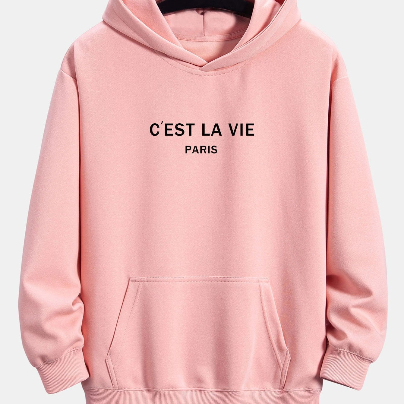 Mick | Hoodie met parijsprint en relaxte pasvorm