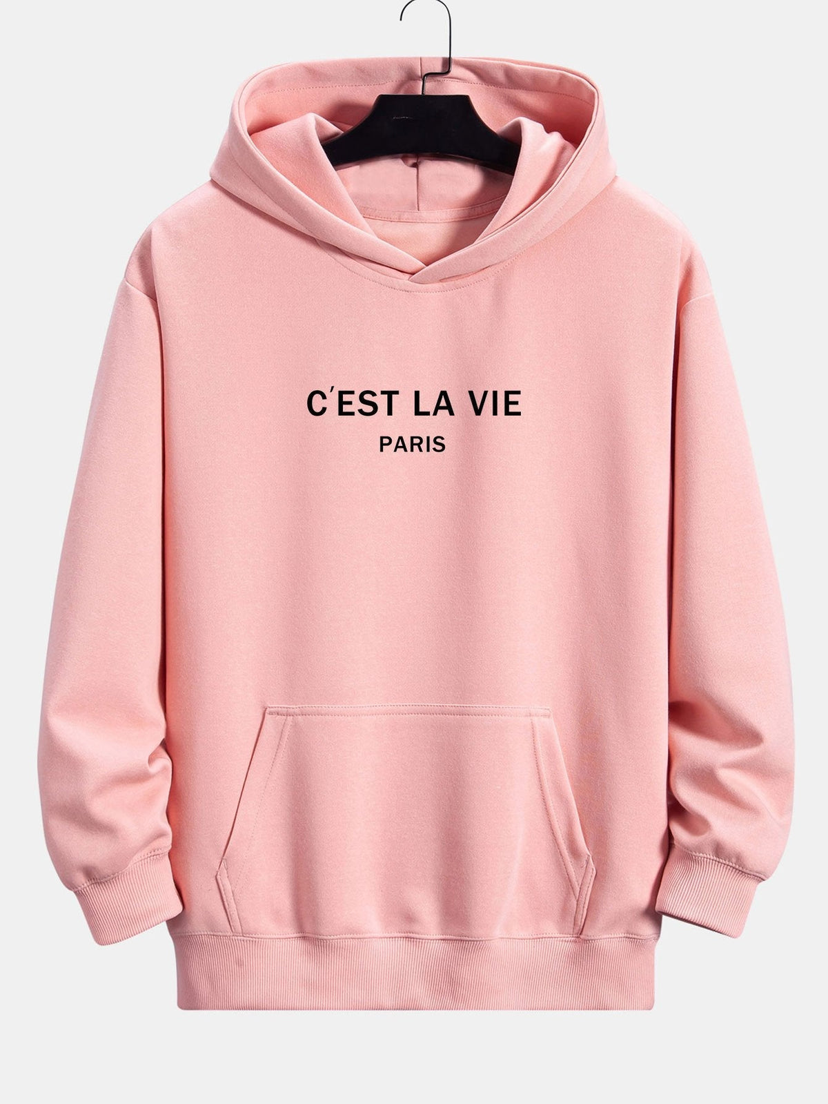 Mick | Hoodie met parijsprint en relaxte pasvorm