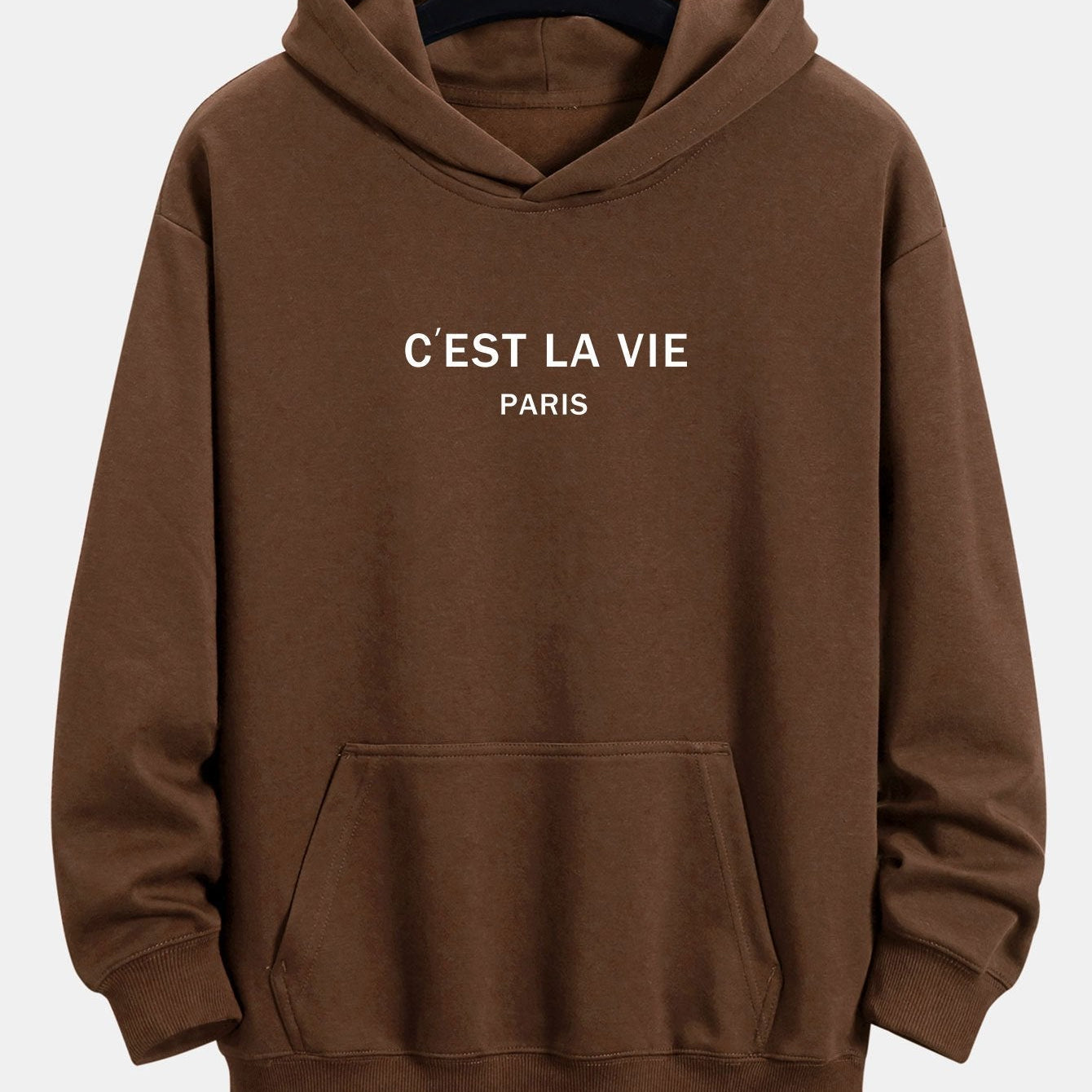 Mick | Hoodie met parijsprint en relaxte pasvorm