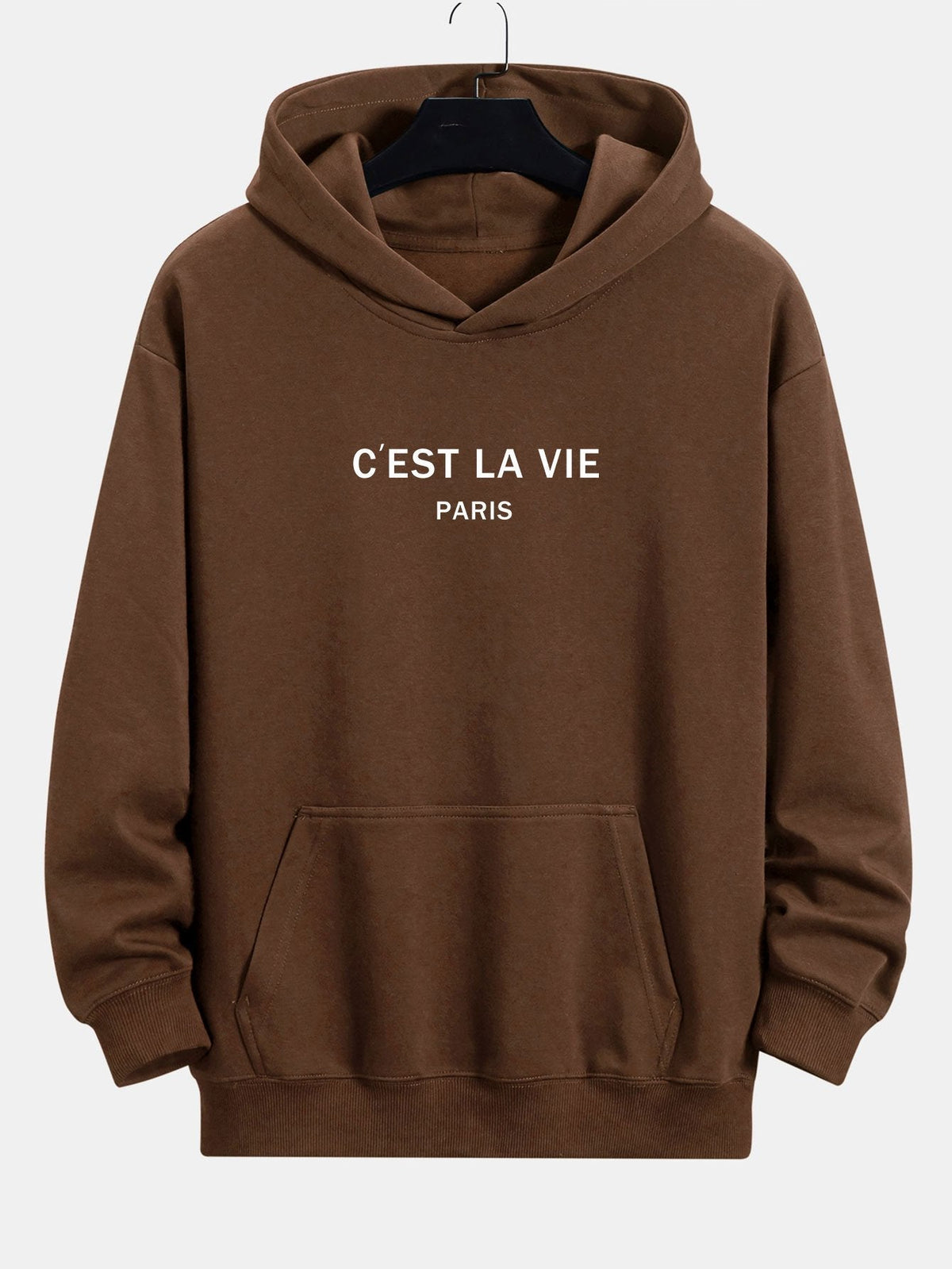 Mick | Hoodie met parijsprint en relaxte pasvorm