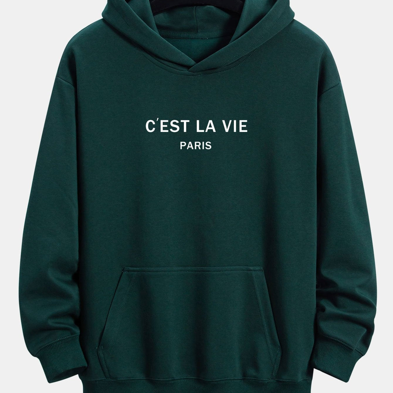Mick | Hoodie met parijsprint en relaxte pasvorm